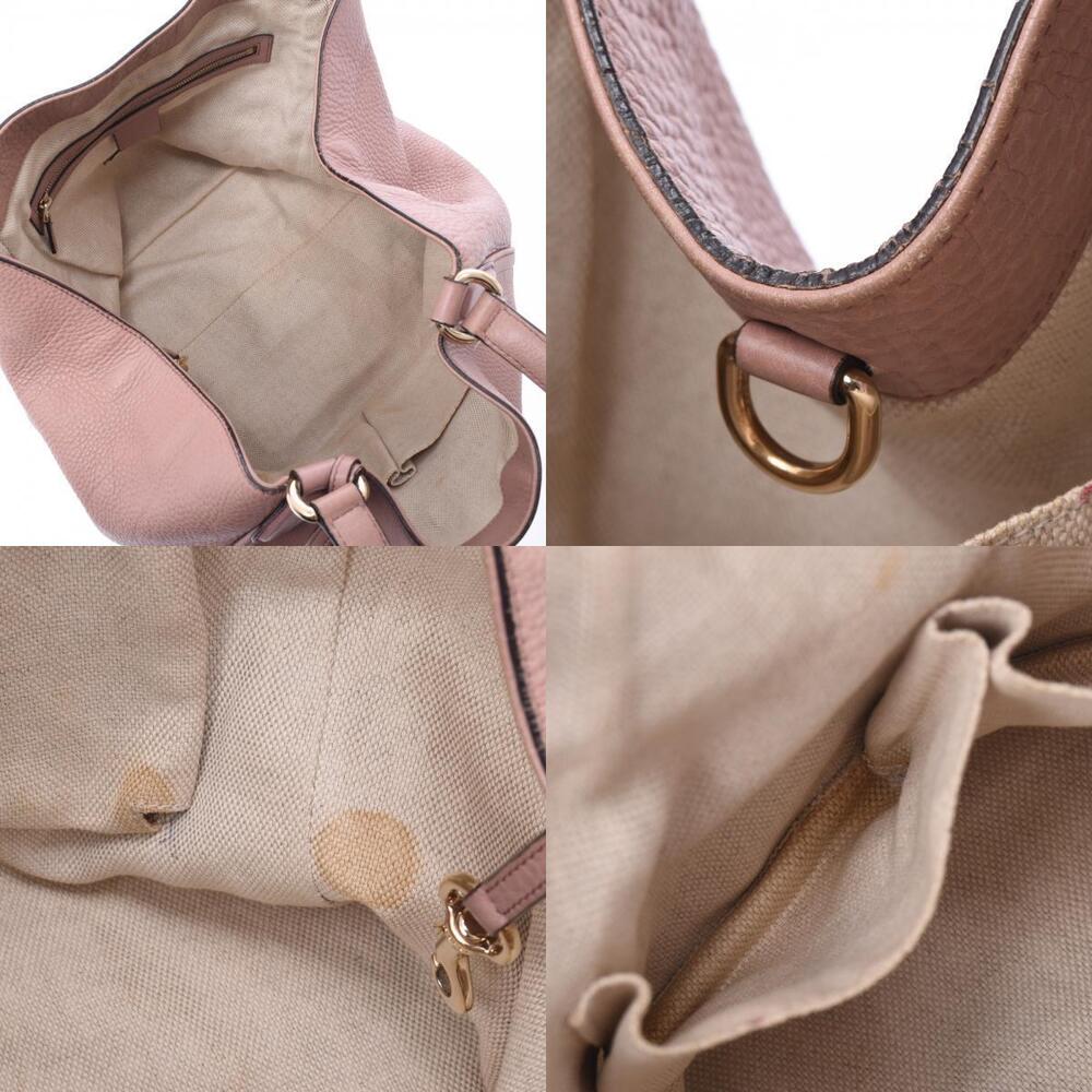 Gucci Pink Beige Calfskin Handbag Soho Bag Tote Tan - Picture 11 of 11